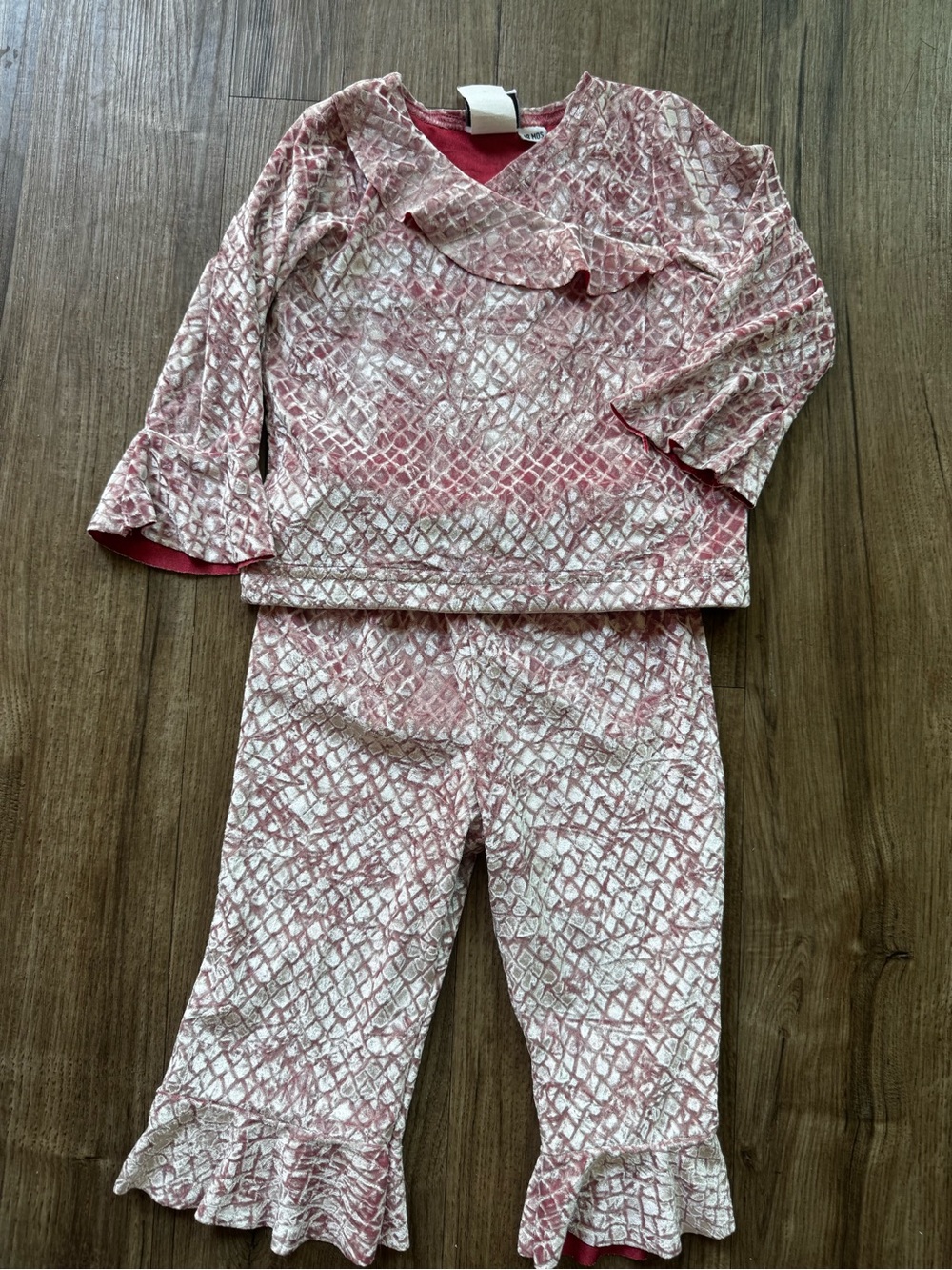 Baby vintage velvet set size 18 months